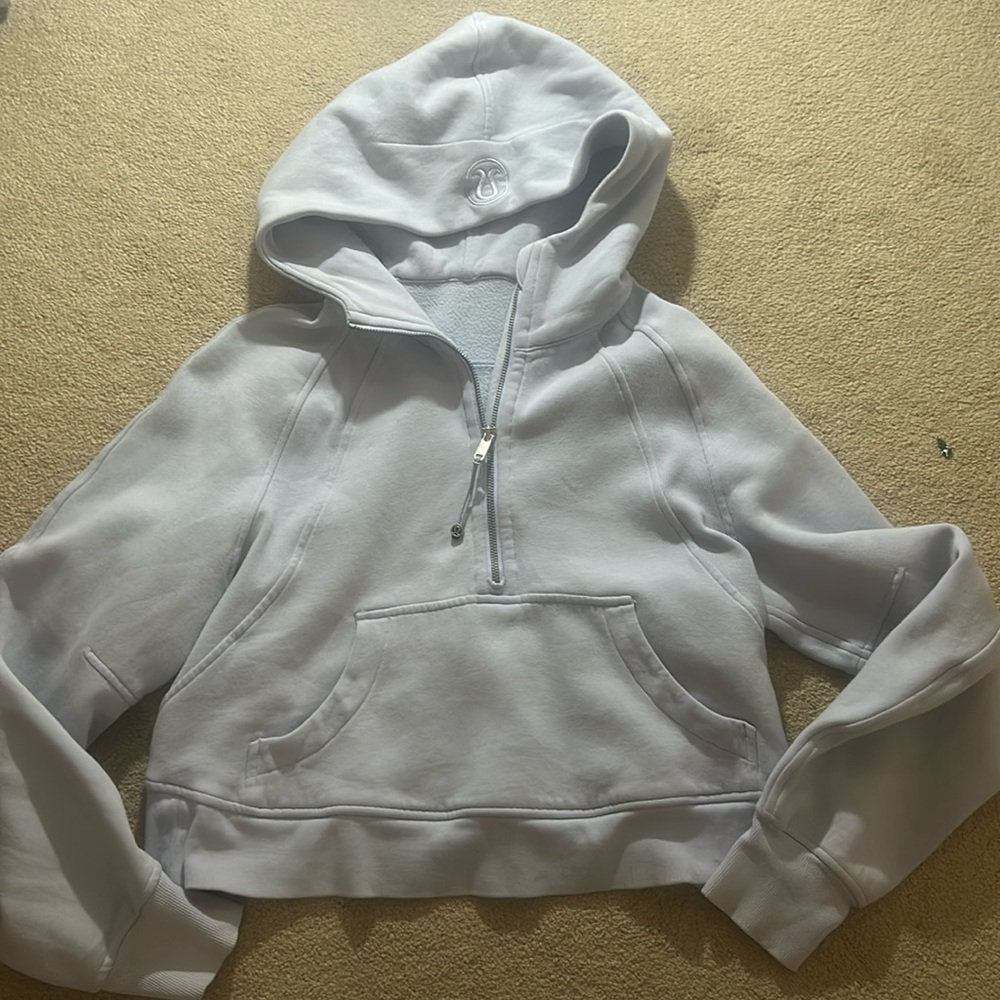 Oversized half zip scuba